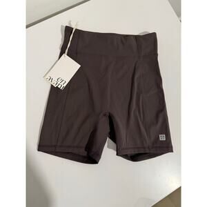 $102 New En Avant Piper Biker Shorts - Brown Small